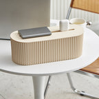Cable management organizer box, an accessory for power strips and home - office power cables