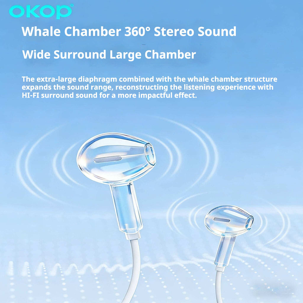 KP-244 Wired Earphones With In-Line Controls USB-C Connector Semi-In-Ear Design High Volume High Sound Quality Low Latency Gaming-Ready Hot-Selling Item In Stock