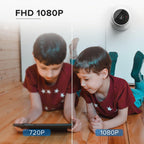 1080P IP Wifi Camera Indoor Surveillance Camera Baby Monitor Mini Cam Home Security Webcam Motion Detection with Night Vision AIl Human Detection Activity Zone
