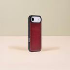 Premium Leather iPhone Air Wallet Case – Red - Austin