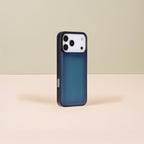 Leather iPhone 17 Pro Max Wallet Case – Blue - Austin