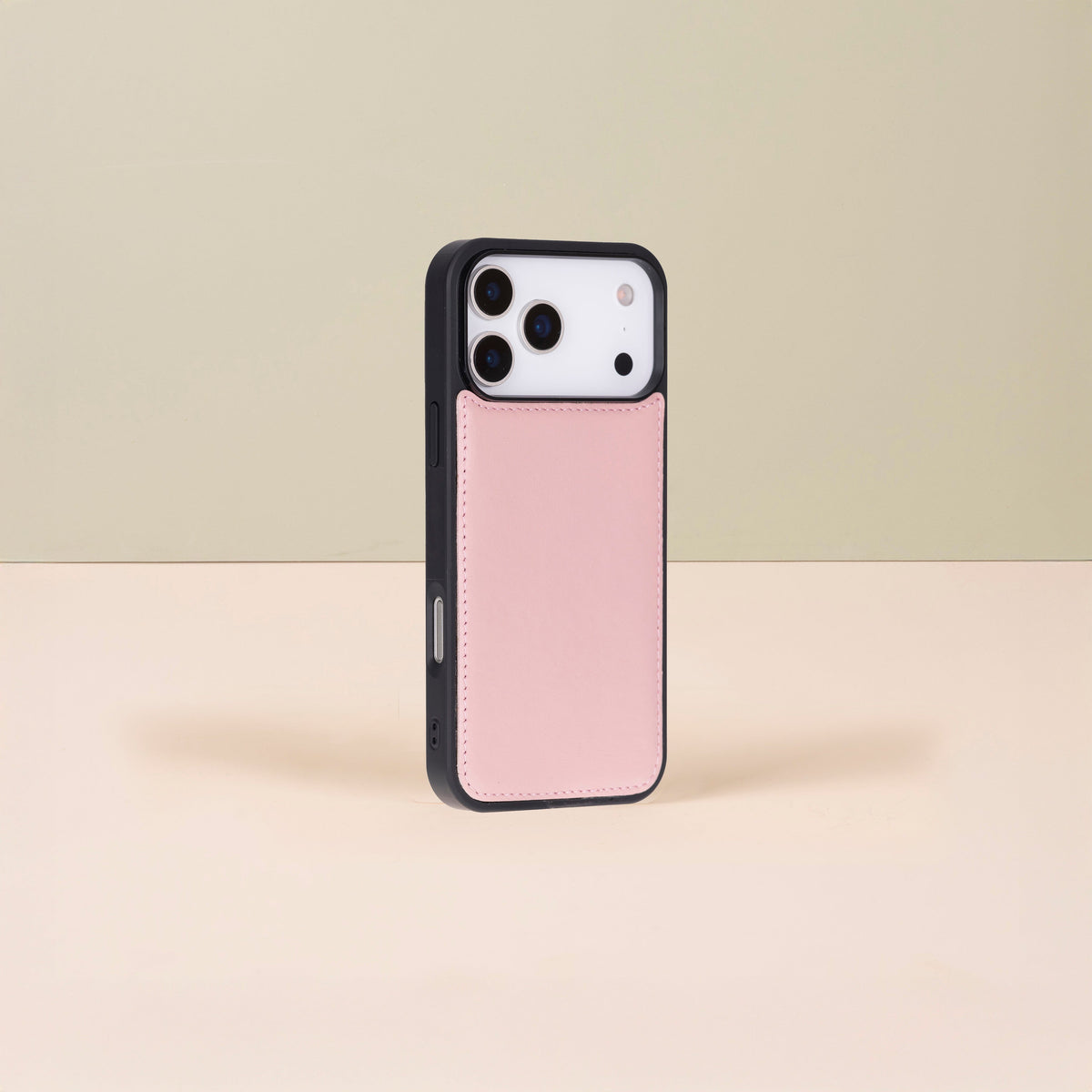 Leather iPhone 17 Pro Max Wallet Case – Pink - Austin