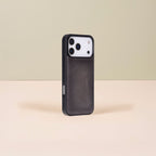 Leather iPhone 18 Pro Max Wallet Case – Gray - Austin