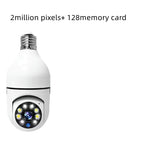 WiFi Bulb Camera 1080P 4X Zoom E27 5G Home Security Monitor