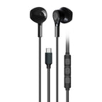 KP-244 Wired Earphones With In-Line Controls USB-C Connector Semi-In-Ear Design High Volume High Sound Quality Low Latency Gaming-Ready Hot-Selling Item In Stock