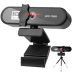 2K 4K Pc Webcam With Gift Tripod Autofocus Usb Web Camera Laptop Mini Camera 1080P with Microphone For Full Widescreen Laptop USB Webcams Privacy Shutter Tripod Desktop Notebook Webcam Video Calling Recording Webcam
