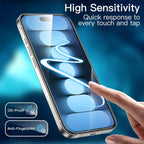 iPhone 15 Pro Max Tempered Glass Screen Protector - 2-Pack, Anti-Fingerprint | ZeroDamage