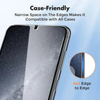 Entronix Clear Screen Protector Compatible with Galaxy S23 - 3-Piece Combo