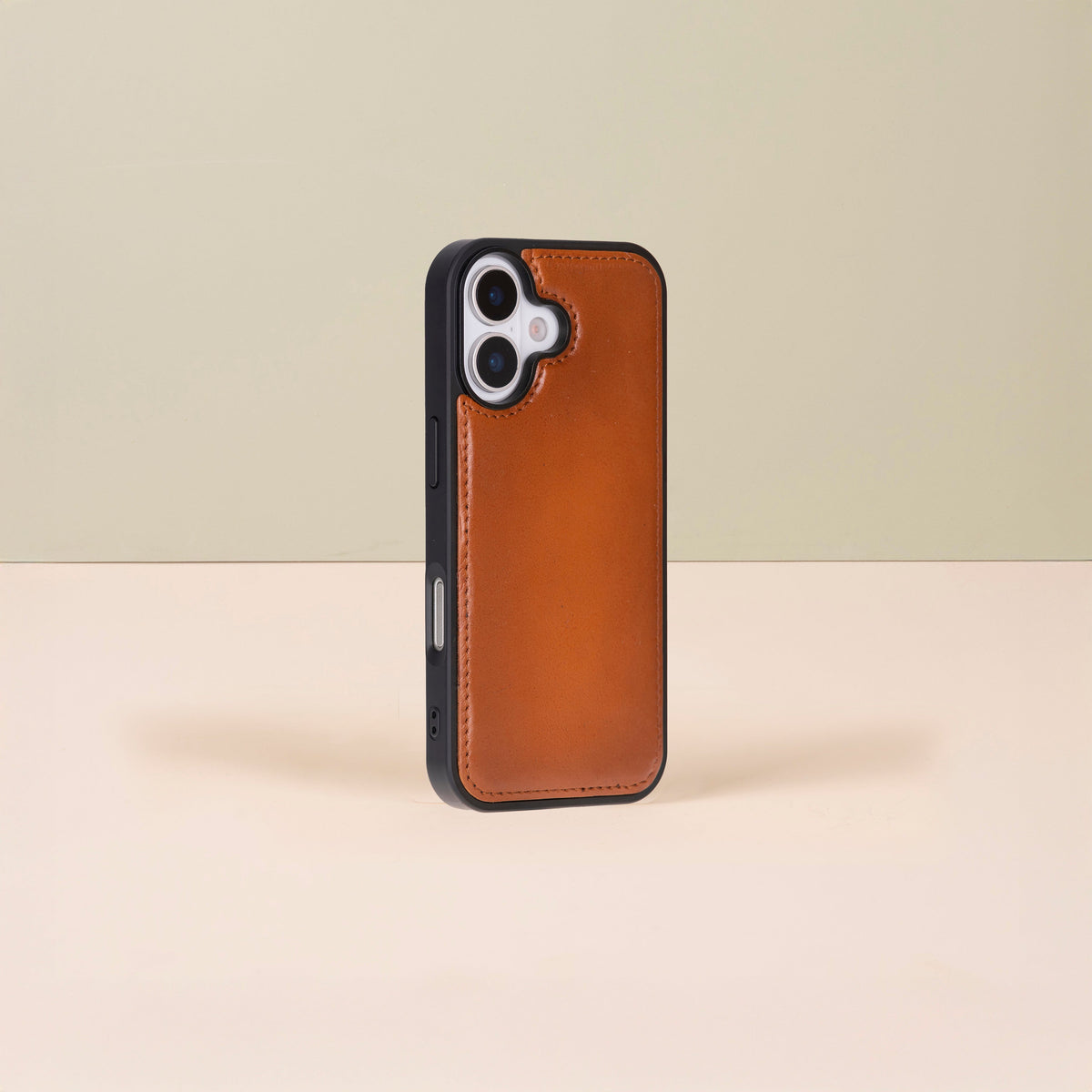 Leathere iPhone 17 Wallet Case – Rustic Brown - New York
