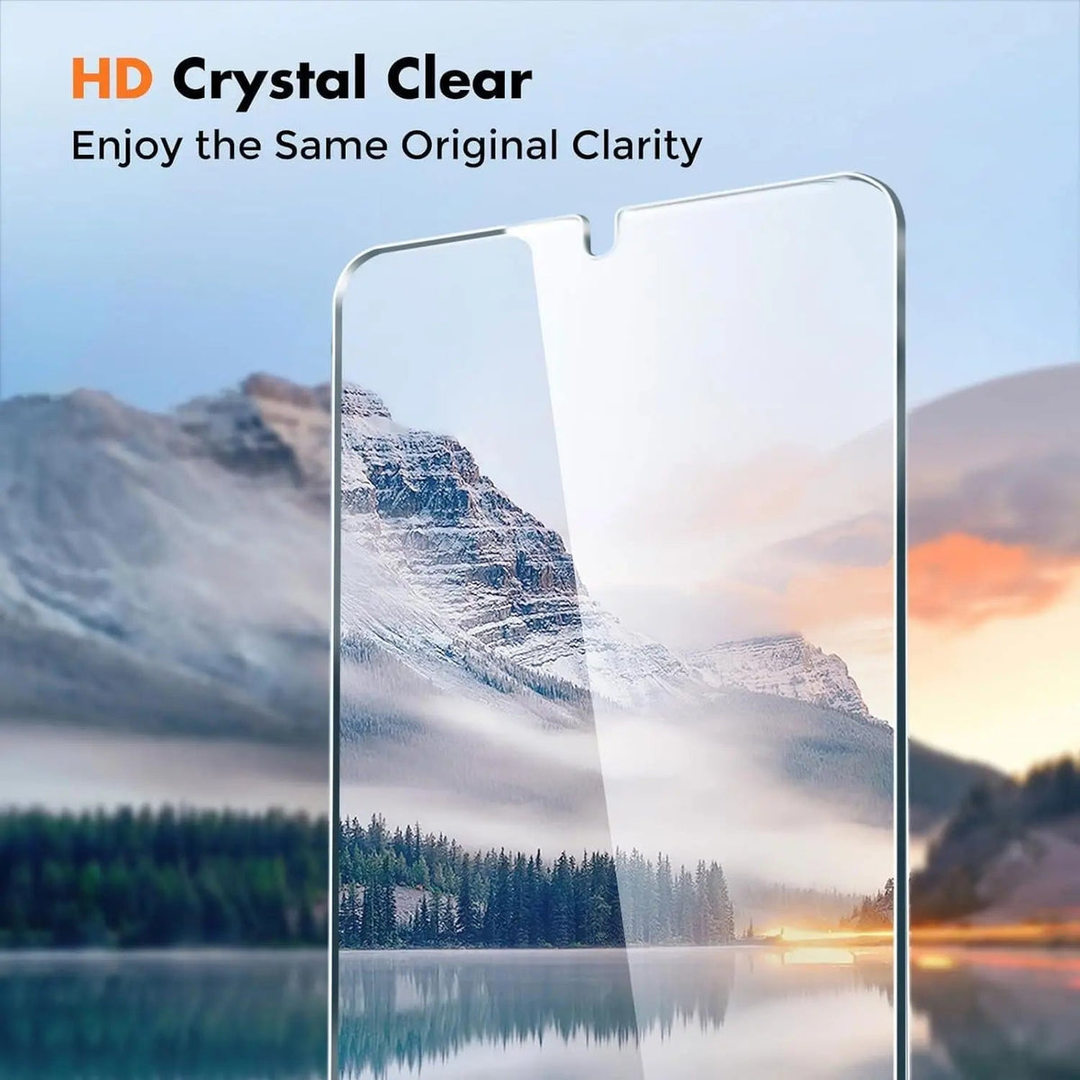 Entronix Clear Screen Protector Compatible with Galaxy A25 - 3-Piece Combo