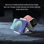 3-in-1 Magnetic Multi-function Charger Folding Wireless Charger for Xiaomi  Apple Phone Headset Watch Airpods Charger
