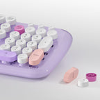 Wireless Keyboard & Mouse Combo - Silent Click, Colorful 104 Keys