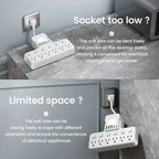 12-in-1 Adjustable Desk Lamp Power Strip – 6 AC Outlets, 3 USB-A & 2 Type-C Ports, Surge Protection