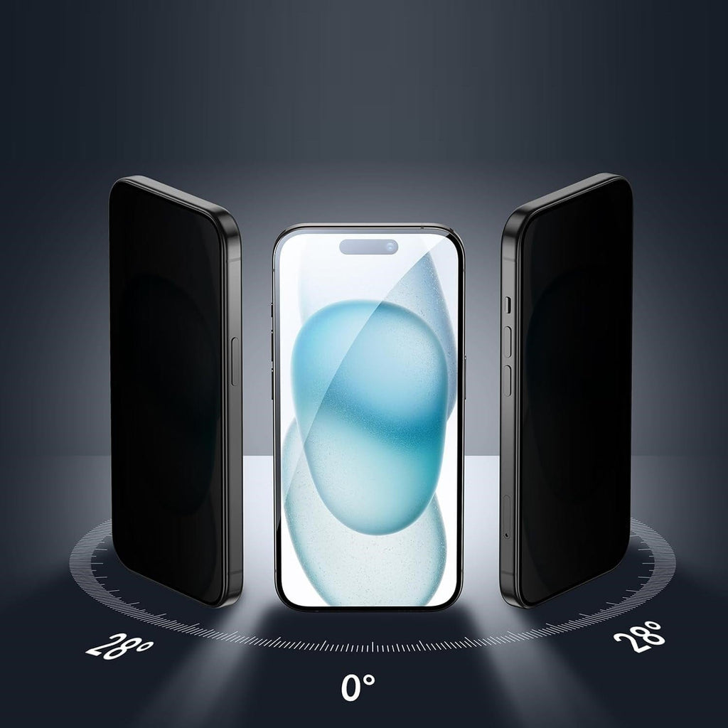 iPhone 17 Pro Max Privacy Screen Protector - Easy Apply Tempered Glass Screen Protector | Zerodamage