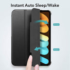 Venture Series Tri-Fold Magnetic Case - Apple iPad mini (A17 Pro) Apple iPad mini (6th Generation 2021)