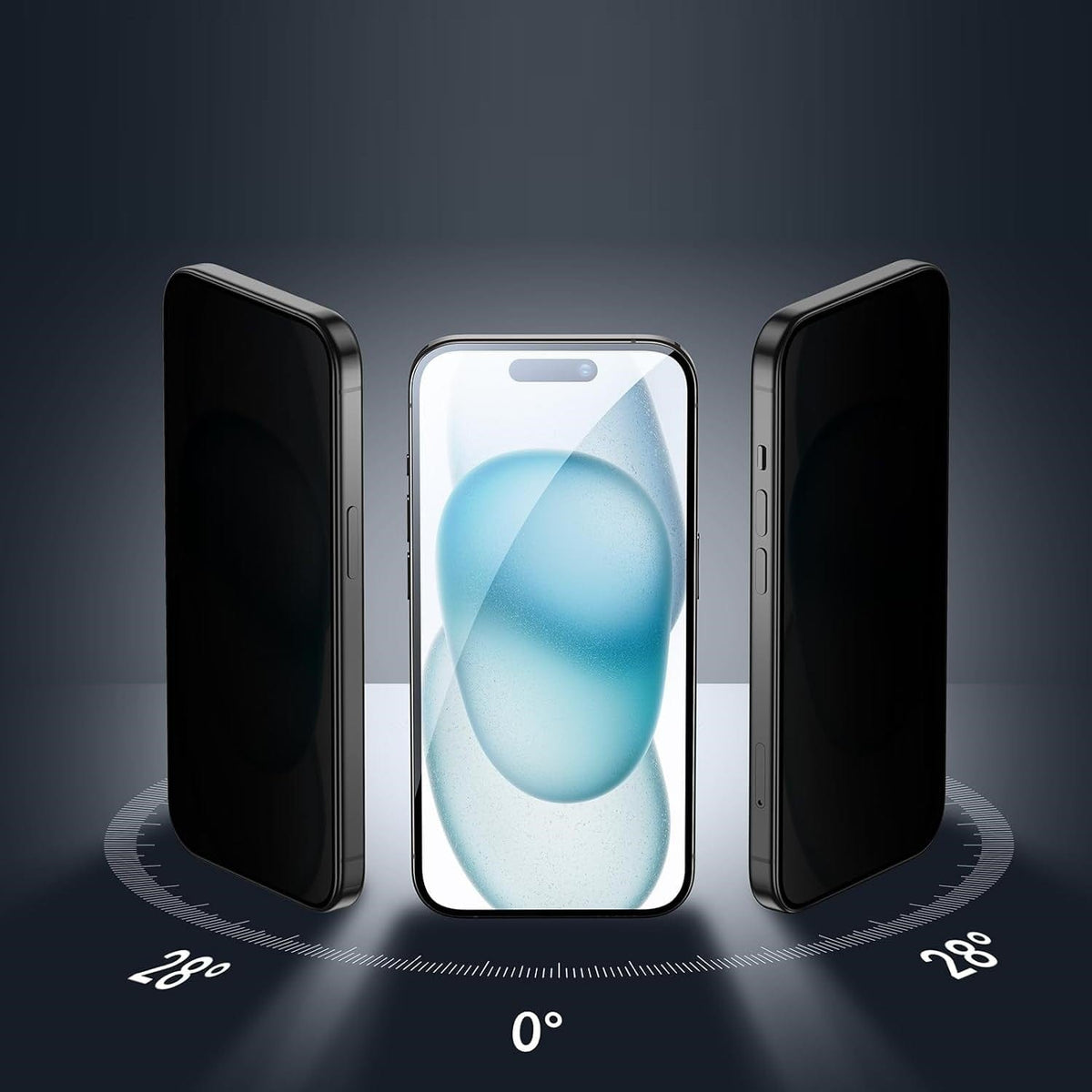 iPhone 17 Pro Privacy Screen Protector - Easy Apply Tempered Glass Screen Protector | Zerodamage