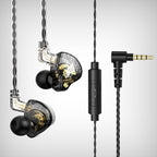 V5.0 HD Stereo Sound Sports Wireless Over-Ear Headphones with Mic, Passive Noise Cancelling Headsets, 9 Hours Battery for Gym Running QKZ AK6 MAX In-Ear Earphone Bass Stereo Earbuds Wired Headphones Noise Cancelling Waterproof Headsets with Microphone