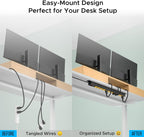 CRST 8-Outlet Mountable Metal Power Strip | 4-Way Bracket Mount, 2100J