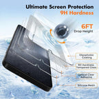 Entronix Clear Screen Protector Compatible with Galaxy A25 - 3-Piece Combo