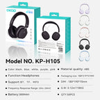 KP-H105 Best-Selling Over-Ear Bluetooth Headphones Sports-Ready Noise-Canceling Low-Latency Gaming Long Battery Life
