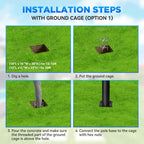 1400W solar street light with pole -30,000lumens