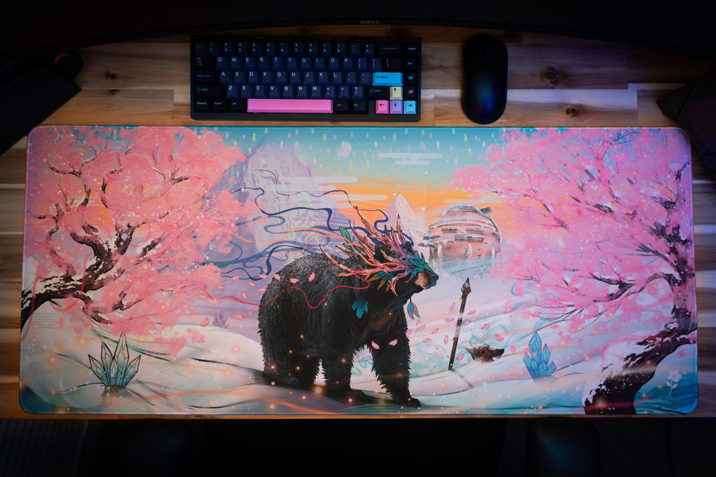 "Winter Sakura" — Rust Deskmat