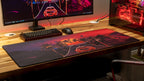 "Redwave" — Outrun Deskmat