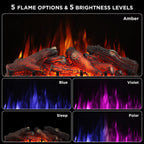 Eternal Flame EF26-LG Smart Electric Fireplace Logs, WiFi Enabled