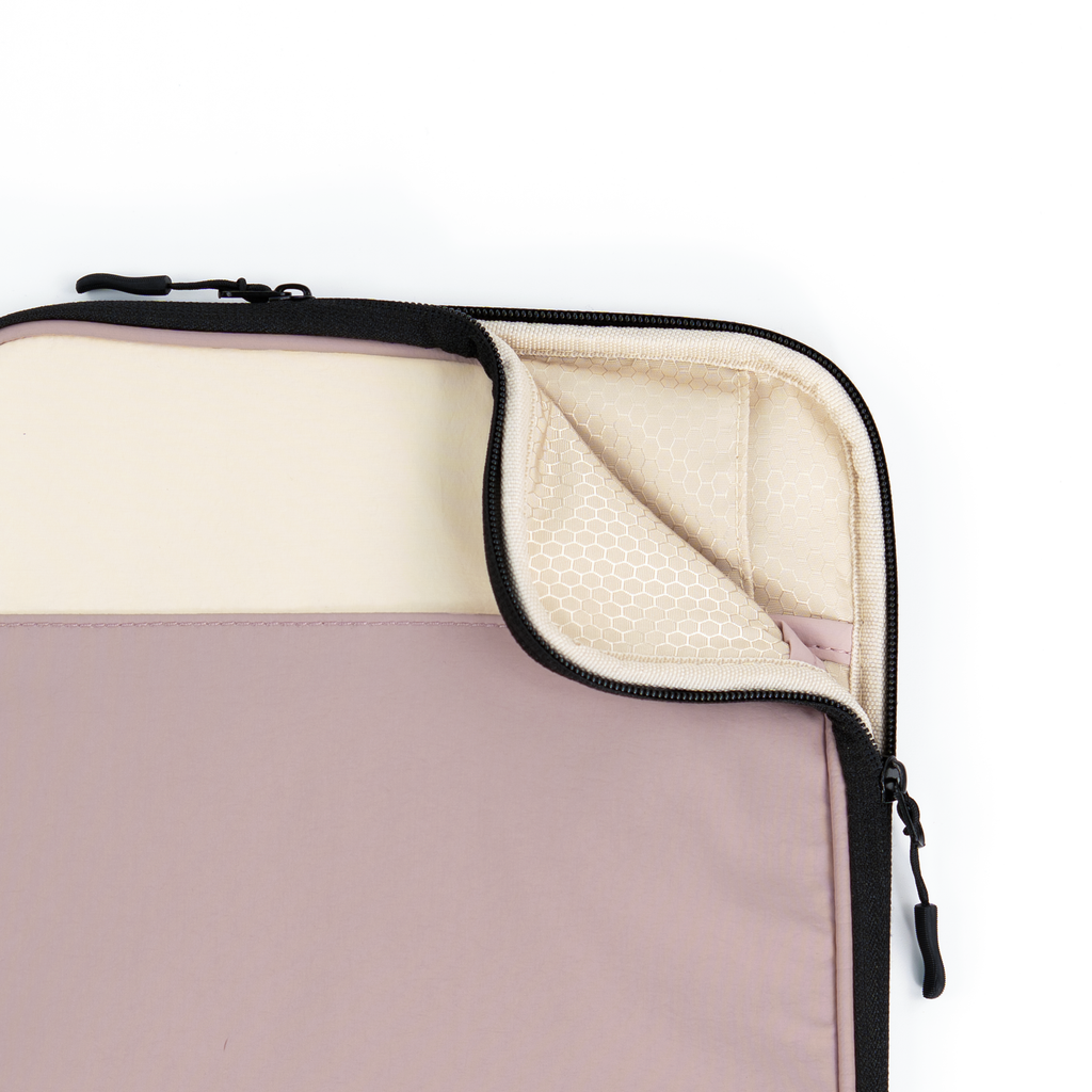 packlab Cream & Pink iPad Sleeve Case – Slim Protective Tablet Case for iPad 10th Generation, iPad 11th Generation & iPad Air 11 Inch – Padded Zippered Tablet Sleeve with Organizer