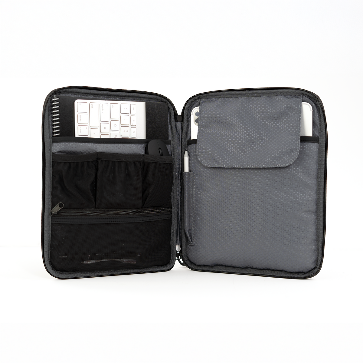 packlab Black iPad Sleeve Case – Slim Protective Tablet Case for iPad 10th Generation, iPad 11th Generation & iPad Air 11 Inch – Padded Zippered Tablet Sleeve with Organizer