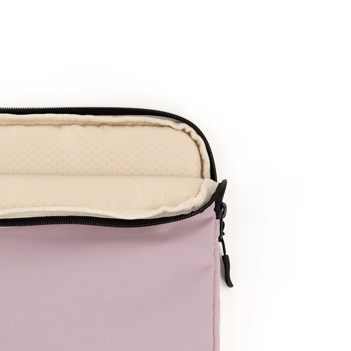 packlab Cream and Pink Laptop Sleeve with Front Pocket – Slim Padded 14 Inch Laptop Case – Minimal Computer Sleeve for Work, Travel, School & Everyday Carry