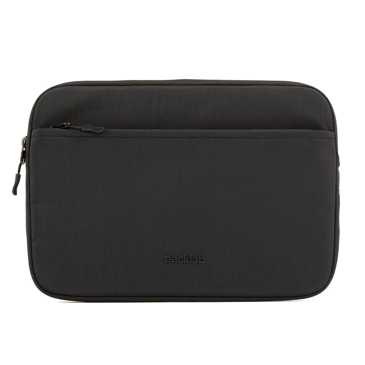 packlab Black Laptop Sleeve with Front Pocket – Slim Padded Laptop Case for 14 Inch Laptops – Minimal Computer Sleeve for Work, Travel & Everyday Carry