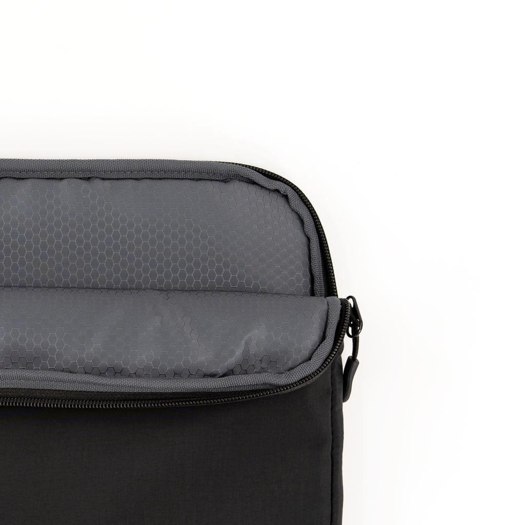 packlab Black Laptop Sleeve with Front Pocket – Slim Padded Laptop Case for 14 Inch Laptops – Minimal Computer Sleeve for Work, Travel & Everyday Carry