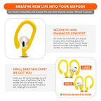WC HookZ - Over Ear Hooks for Airpods Pro 1, 2 & Airpods 1, 2, 3