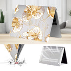 MacBook Air 15-inch (M2-M5) Case - Gold Botanical Design