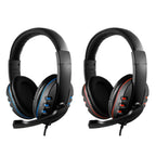 Gaming Headphones 3.5mm Wired Game Headset Noise Canceling Earphone with Microphone Volume Control for PC Laptop Smart Phone