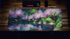 "Midnight Petals" — Cherry Blossom Deskmat