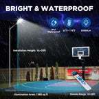 1400W solar street light with pole -30,000lumens