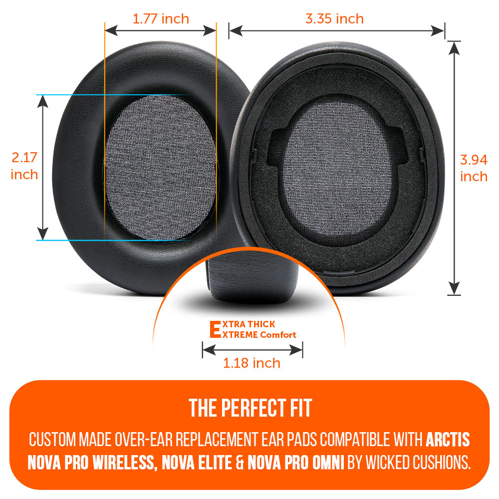 Arctis Nova Pro Wireless, Nova Elite & Nova Pro Omni Earpads - WC PadZ Nova Pro Wireless