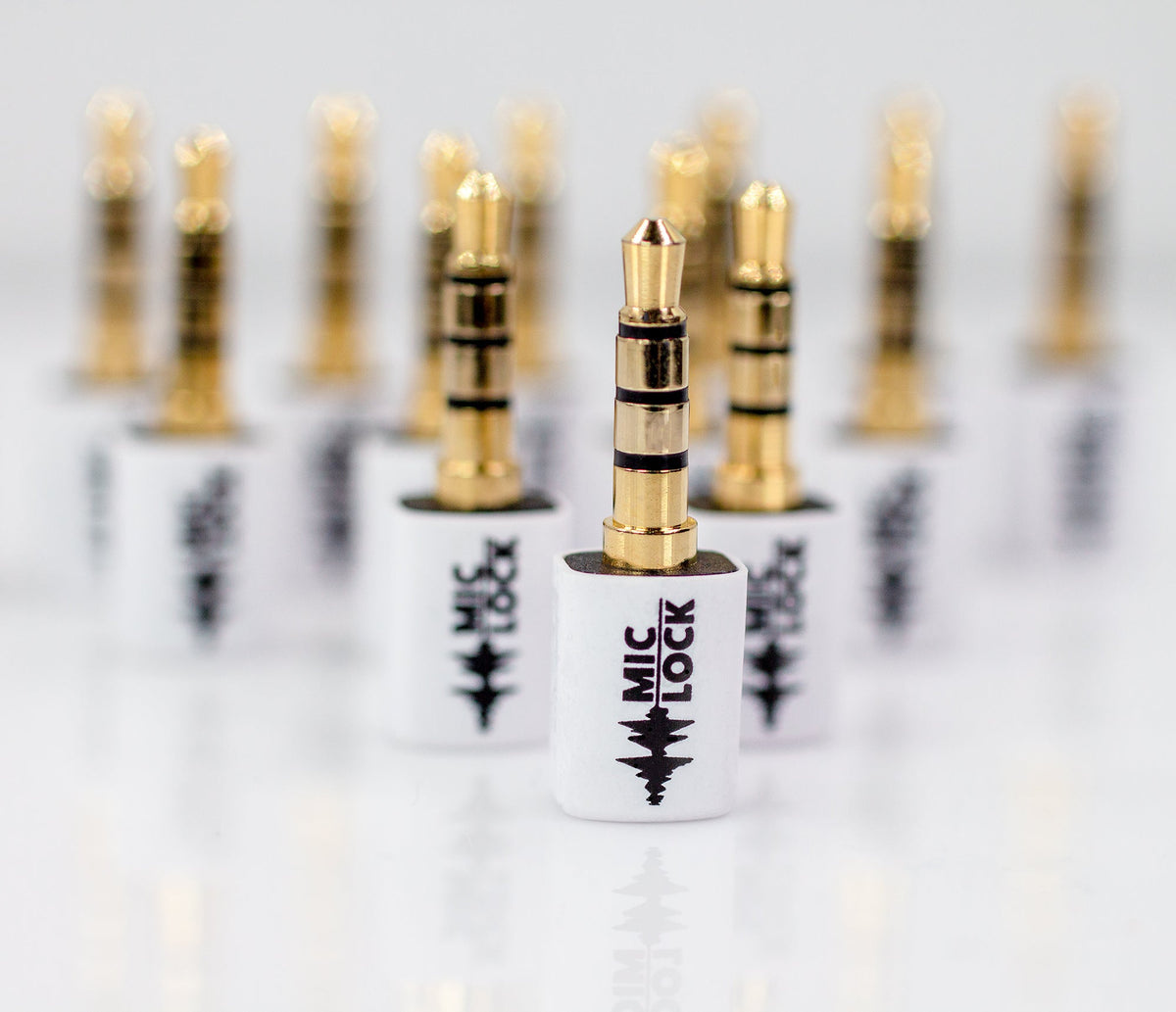 Mic-Lock 3.5mm Mini Single Ended  Microphone Blocker White