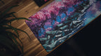 "Stream of Serenity" — Cherry Blossom Deskmat
