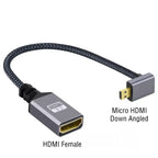 4K 60Hz HDMI-Compatible Extension Cable | Male to Female Adapter for Micro/Mini HDMI