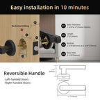Viladepot Smart Lock Fingerprint Door Lock App Control Passcode Unlock Electronic Touchscreen Keypad