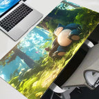 Mouse Pad P-pokemon Snorlax Large Keyboard Mousedesk Pad Non-slip Rubber Gaming Mousepad Laptop Mouse Carpet Game Table Mat