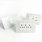118 Series 118*75mm Tempered Glass US Thai Wall Socket Dual USB Type-C Ports Light Switch Smart Home Appliance 110V Home Office
