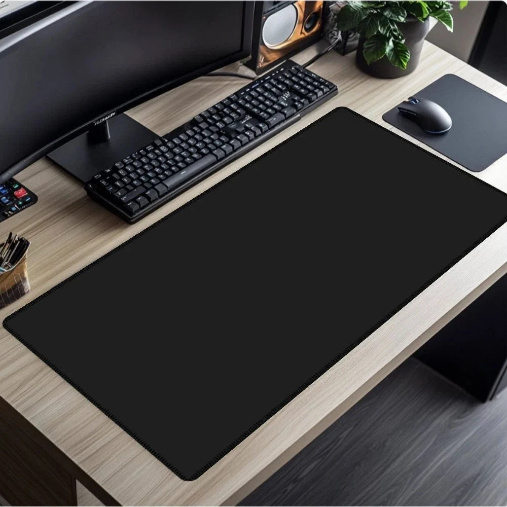 XXL Mouse Pad Black Mousepad Gamer Lager Computer PC Desk Mat 900X400 Keyboard Anime Office Carpet Playmat Kawaii Extended Rug