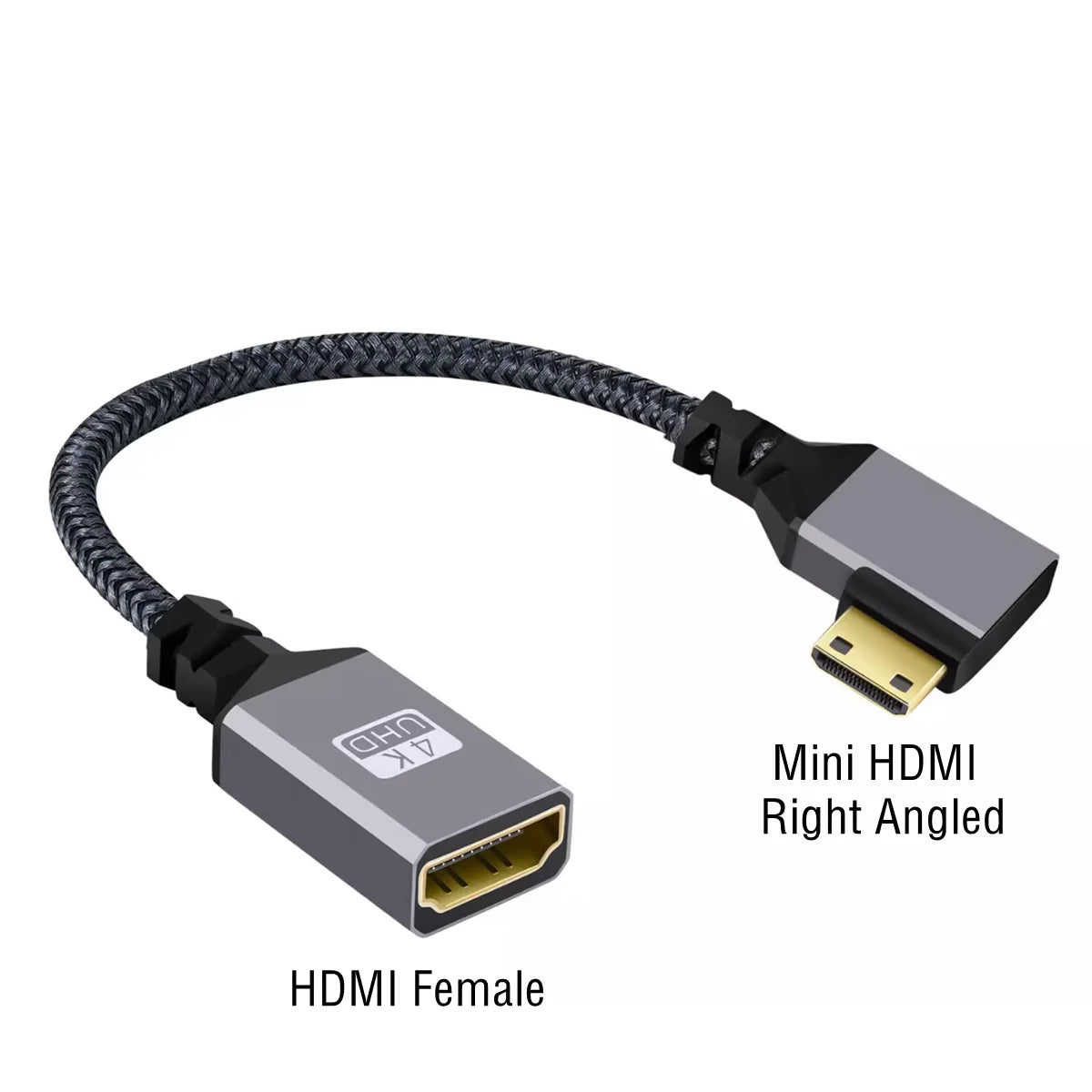 4K 60Hz HDMI-Compatible Extension Cable | Male to Female Adapter for Micro/Mini HDMI