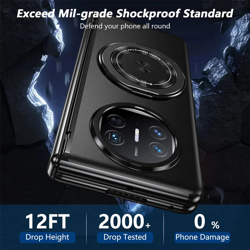 Magsafe 360 ° Rotating Bracket Hinge Phone Case For Huawei Mate X5 X3 Mate X6 Mate XT Screen Glass All Inclusive Protective Case