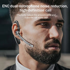 Wireless Headphones With Dual Microphon Bluetooth Earphone ENC Noise Cancelling Hands-free Headset Busines Auriculares Driving