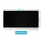 XXL Mouse Pad Black Mousepad Gamer Lager Computer PC Desk Mat 900X400 Keyboard Anime Office Carpet Playmat Kawaii Extended Rug